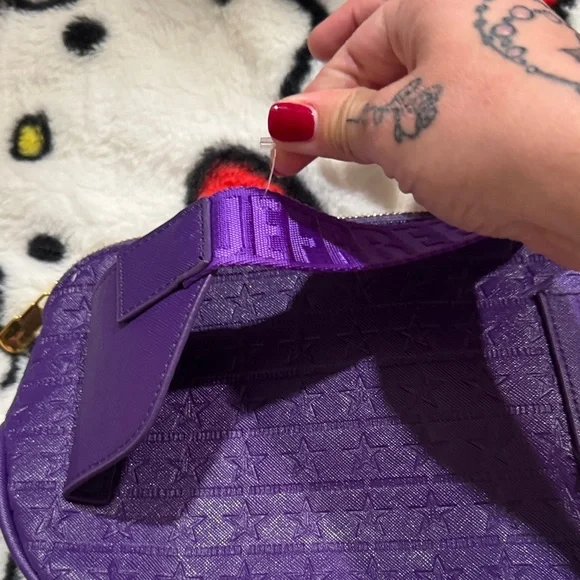 Jeffree Star Purple Crossbody Bag with Star Accent - Picture 7 of 7